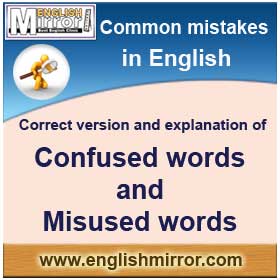 Common Mistakes in English