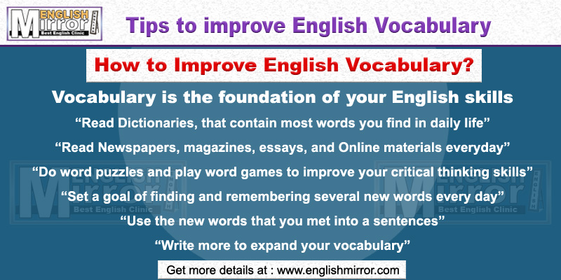 Tips to Improve English Vocabulary