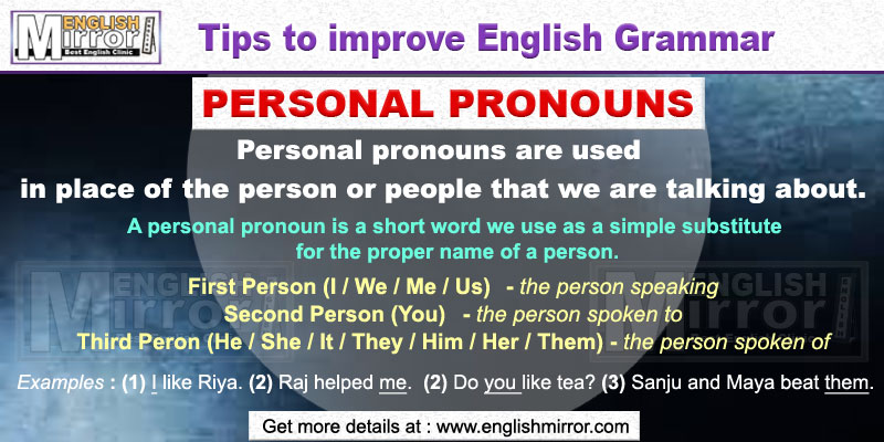 Personal Pronouns in English Grammar
