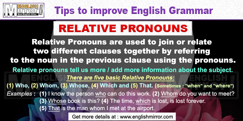 Relative Pronouns in English Grammar