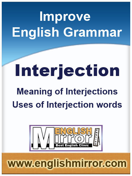 Uses of Interjection words in English Language